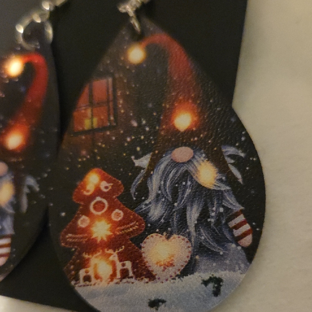 Festive Christmas Lights Earrings - Picture 2 of 5